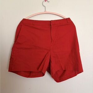 Banana Republic Red Cotton Shorts